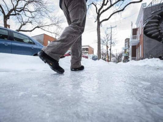 Salt on a Concrete Driveway