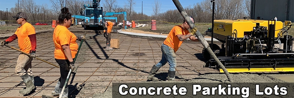 Durable Commercial Concrete Parking Lots Laser Screed