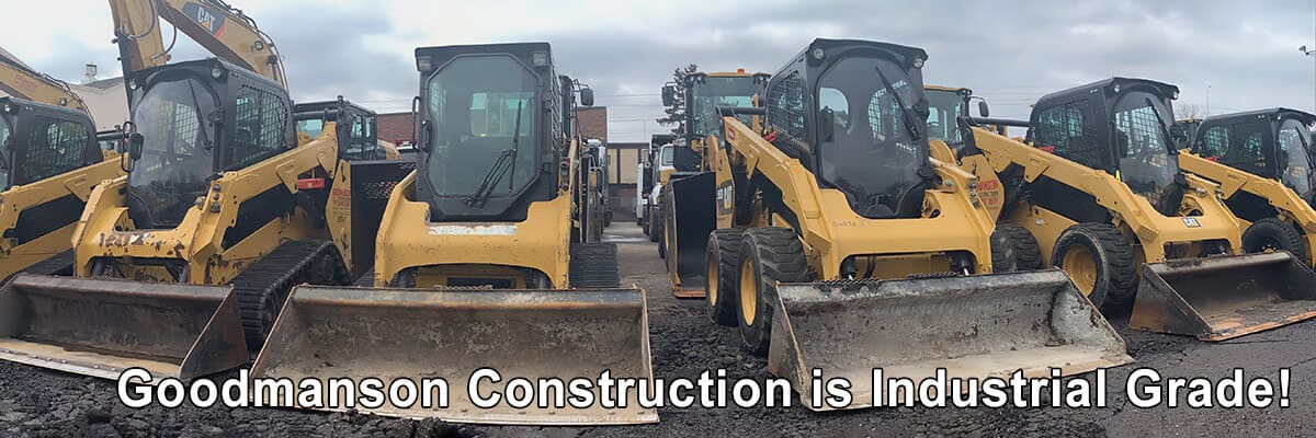 A wide angle shot of our bulldozers.