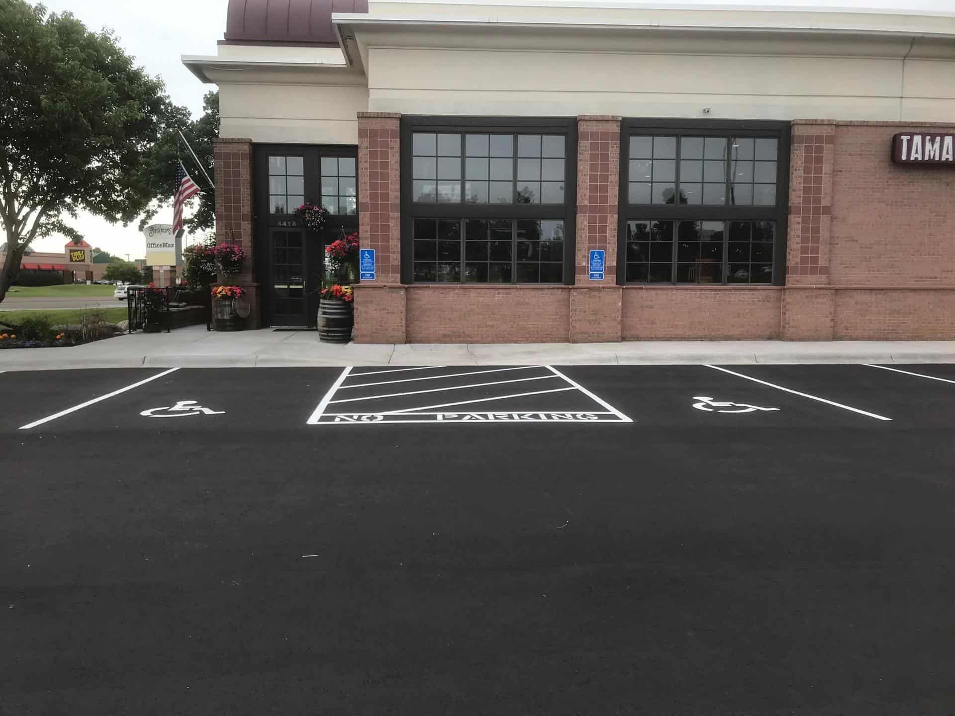 Example of Goodmanson Construction Accessible Parking Sppaces