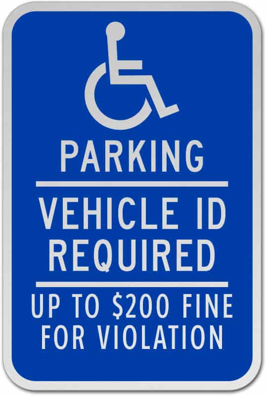 ADA Accessible Parking Sign