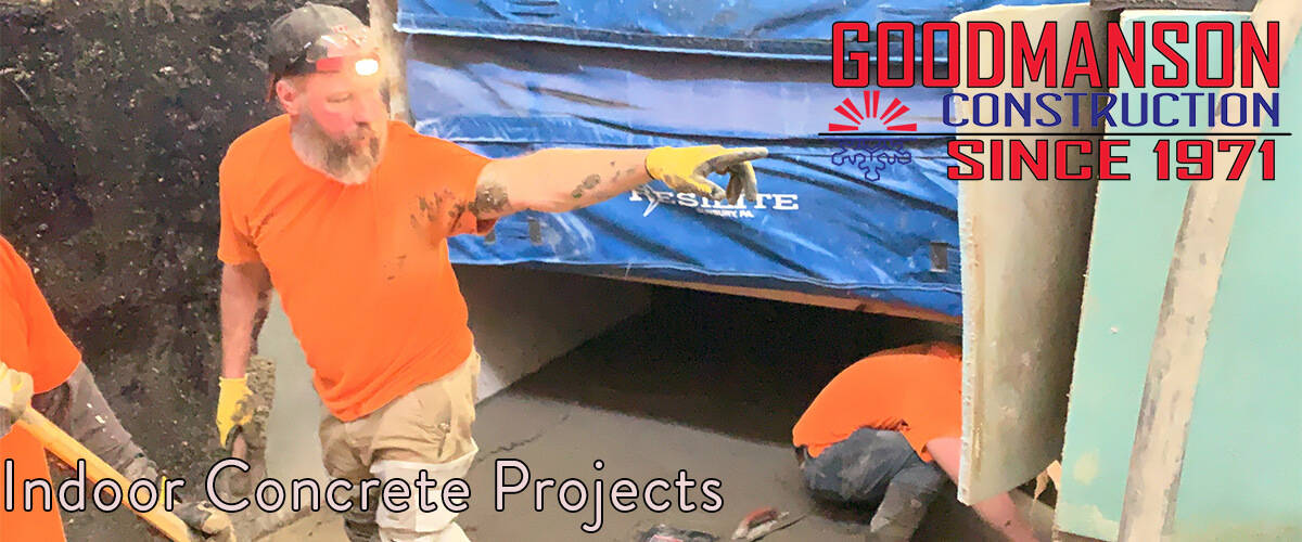 Indoor Concrete Construction Roseville High School